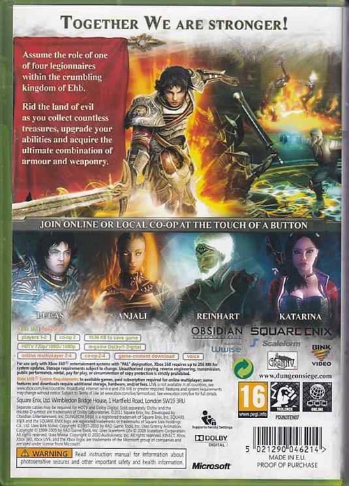 Dungeon Siege III - XBOX 360 (B Grade) (Genbrug)